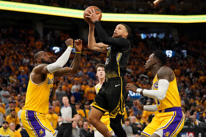 lebron james stephen curry dennis schroder warriors